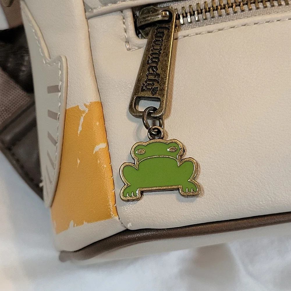 Loungefly Star Wars The Mandalorian Grogu Baby Yoda Mini Backpack OS Tan Green